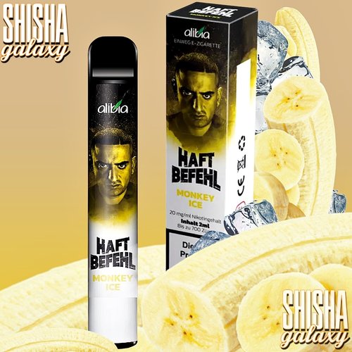 Haftbefehl Haftbefehl Vape - Monkey Ice - Einweg E-Shisha - 700 Züge - Nikotin 20 mg