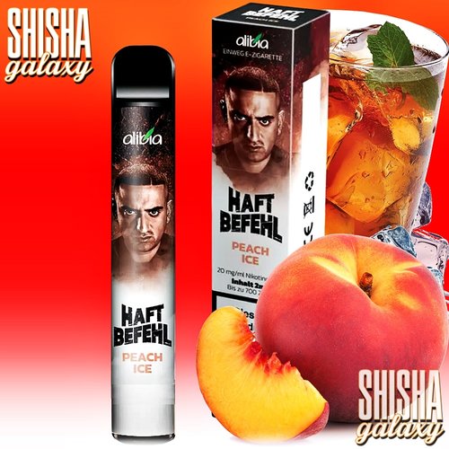 Haftbefehl Haftbefehl Vape - Peach Ice - Einweg E-Shisha - 700 Züge - Nikotin 20 mg