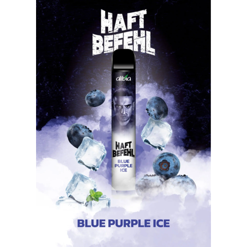 Haftbefehl Haftbefehl Vape - Blue Purple Ice - 10er Packung / Display (Sparset) - Einweg E-Shisha - 700 Züge - Nikotin 20 mg