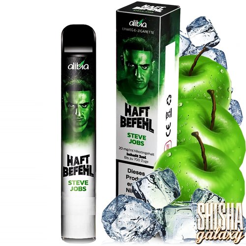 Haftbefehl Haftbefehl Vape - Steve Jobs - 10er Packung / Display (Sparset) - Einweg E-Shisha - 700 Züge - Nikotin 20 mg