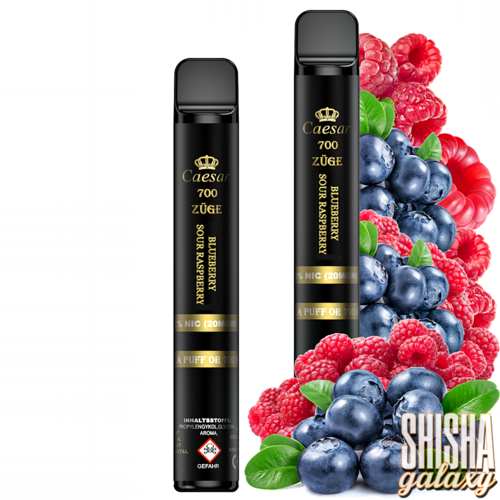 Caesar Caesar Vape - Blue Raspberry - Einweg E-Shisha - 700 Züge / Nikotin 20 mg