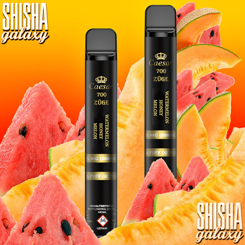 Caesar Caesar Vape - Watermelon Honey Melon - Einweg E-Shisha - 700 Züge / Nikotin 20 mg