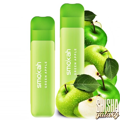 Smokah Smokah Vape - Glamee Mini - Green Apple - 10er Packung / Display (Sparset) - Einweg E-Shisha - 700 Züge / Nikotin 20 mg