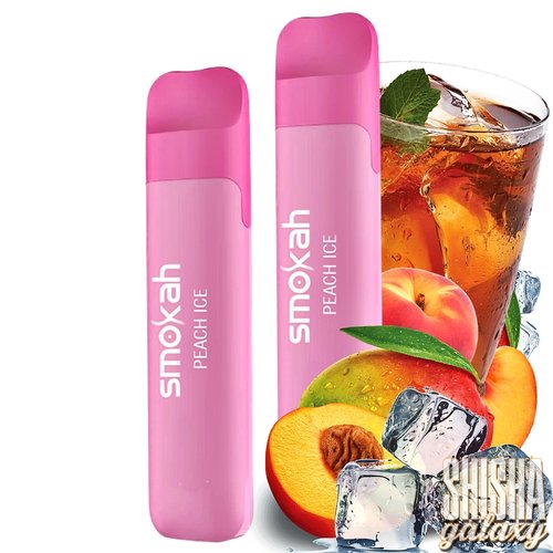 Smokah Smokah Vape - Glamee Mini - Peach Ice - 10er Packung / Display (Sparset) - Einweg E-Shisha - 700 Züge / Nikotin 20 mg