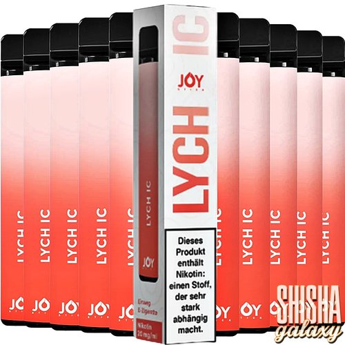 JOY STICK Joy Stick - Lych Ic - 10er Packung / Display (Sparset) - Einweg E-Shisha - 700 Züge / Nikotin 20 mg