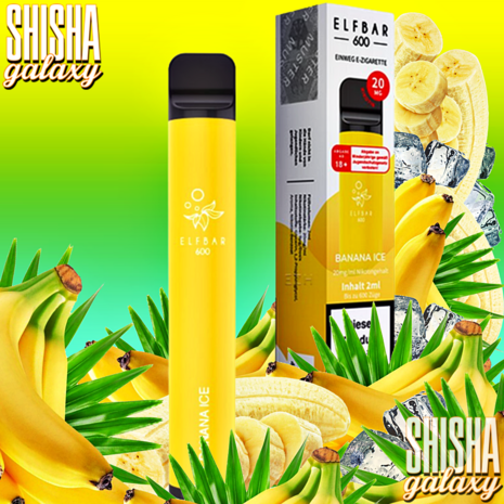 Elfbar Elfbar 600 - Banana Ice - 600 Züge / Nikotin 20 mg - Einweg E-Zigarette Elfbar Elfbar 600 - Banana Ice - 600 Züge / Nikotin 20 mg - Einweg E-Zigarette
