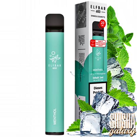 Elfbar Elf Bar 600 - Menthol - 600 Züge / Nikotin 20 mg - Einweg E-Zigarette Elfbar Elf Bar 600 - Menthol - 600 Züge / Nikotin 20 mg - Einweg E-Zigarette