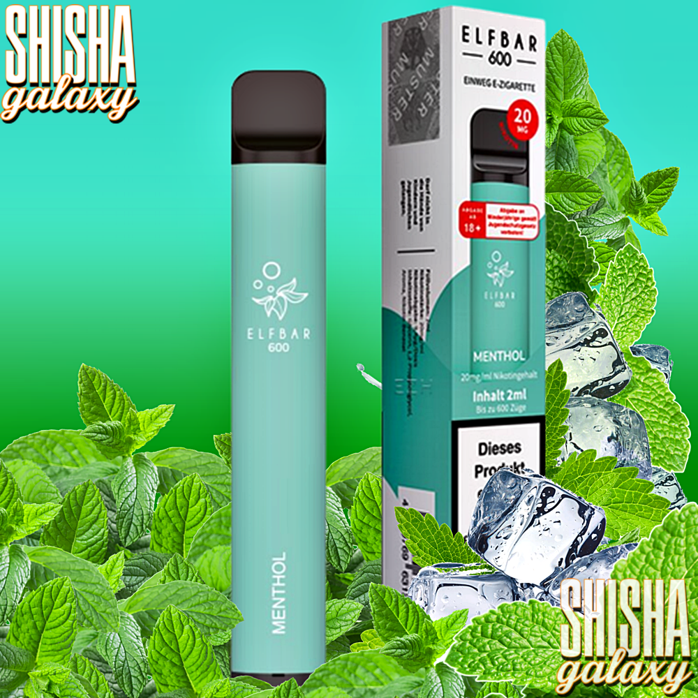 Elfbar Elf Bar 600 - Menthol - 600 Züge / Nikotin 20 mg - Einweg E-Zigarette Elfbar Elf Bar 600 - Menthol - 600 Züge / Nikotin 20 mg - Einweg E-Zigarette
