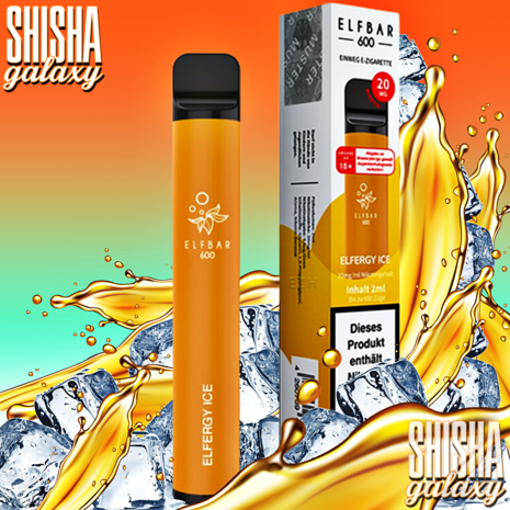 Elfbar Elfbar 600 - Elfergy Ice - 600 Züge / Nikotin 20 mg - Einweg E-Zigarette Elfbar Elfbar 600 - Elfergy Ice - 600 Züge / Nikotin 20 mg - Einweg E-Zigarette