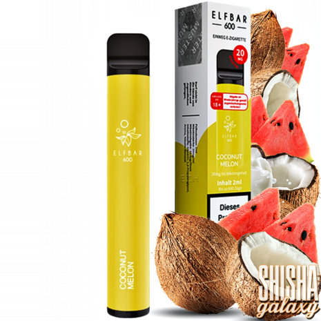 Elfbar Elfbar 600 - Coconut Melon - 600 Züge / Nikotin 20 mg - Einweg E-Zigarette Elfbar Elfbar 600 - Coconut Melon - 600 Züge / Nikotin 20 mg - Einweg E-Zigarette