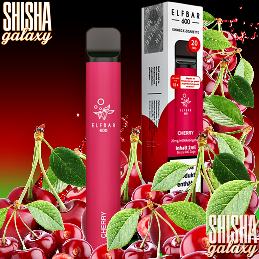 Elfbar Elfbar 600 - Cherry - 600 Züge / Nikotin 20 mg - Einweg E-Zigarette Elfbar Elfbar 600 - Cherry - 600 Züge / Nikotin 20 mg - Einweg E-Zigarette
