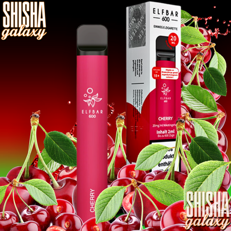 Elfbar Elfbar 600 - Cherry - 600 Züge / Nikotin 20 mg - Einweg E-Zigarette Elfbar Elfbar 600 - Cherry - 600 Züge / Nikotin 20 mg - Einweg E-Zigarette