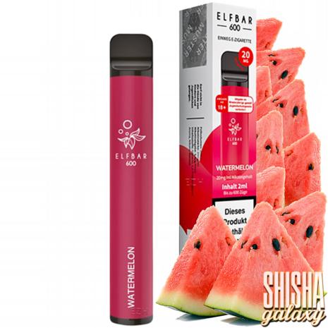 Elfbar Elfbar 600 - Watermelon - 600 Züge / Nikotin 20 mg - Einweg E-Zigarette Elfbar Elfbar 600 - Watermelon - 600 Züge / Nikotin 20 mg - Einweg E-Zigarette