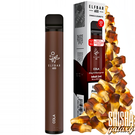 Elfbar Elfbar 600 - Cola - 600 Züge / Nikotin 20 mg - Einweg E-Zigarette Elfbar Elfbar 600 - Cola - 600 Züge / Nikotin 20 mg - Einweg E-Zigarette