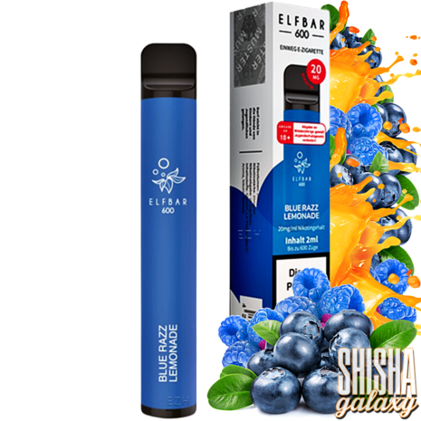 Elfbar Elfbar 600 - Blue Razz Lemonade - 600 Züge / Nikotin 20 mg - Einweg E-Zigarette Elfbar Elfbar 600 - Blue Razz Lemonade - 600 Züge / Nikotin 20 mg - Einweg E-Zigarette