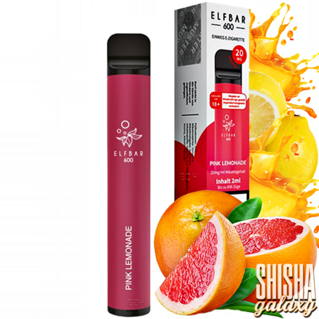 Elfbar Elfbar 600 - Pink Lemonade - 600 Züge / Nikotin 20 mg - Einweg E-Zigarette Elfbar Elfbar 600 - Pink Lemonade - 600 Züge / Nikotin 20 mg - Einweg E-Zigarette