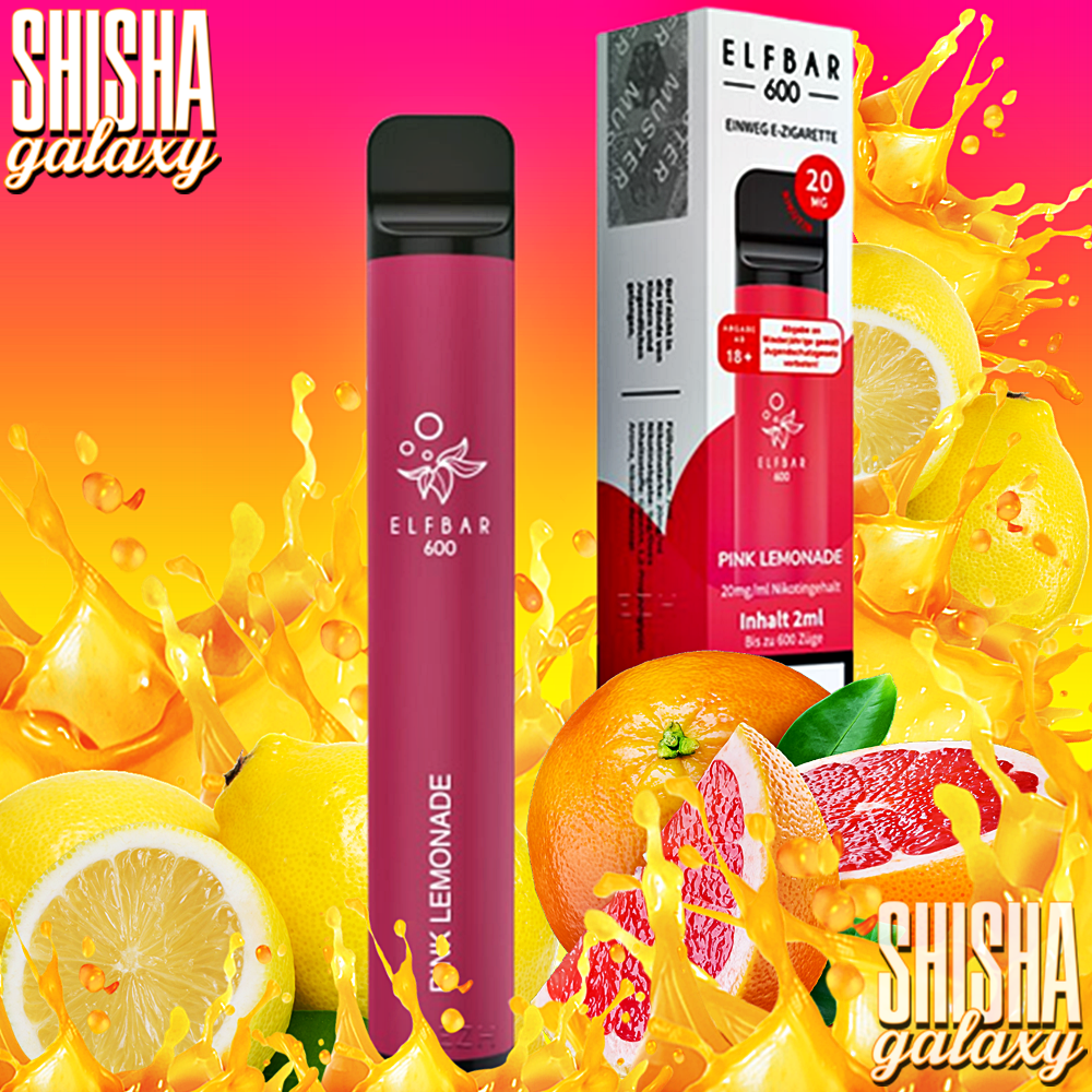 Elfbar Elfbar 600 - Pink Lemonade - 600 Züge / Nikotin 20 mg - Einweg E-Zigarette Elfbar Elfbar 600 - Pink Lemonade - 600 Züge / Nikotin 20 mg - Einweg E-Zigarette