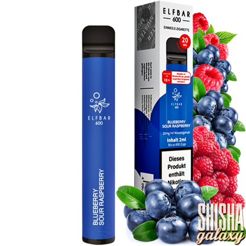Elf Bar Elf Bar - 600 - Blueberry Sour Raspberry - Einweg E-Shisha - 600 Züge - Nikotin 20 mg