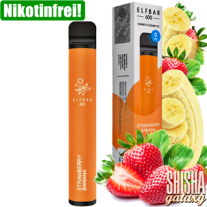 Elfbar Strawberry Banana - 600 Züge / Nikotinfrei Elfbar Strawberry Banana - 600 Züge / Nikotinfrei