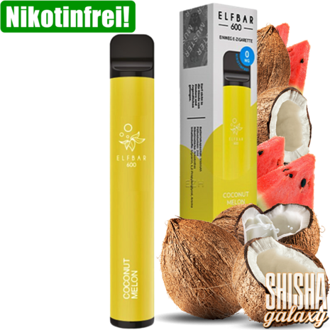 Elfbar Elfbar 600 - Coconut Melon - 600 Züge / Nikotinfrei - Einweg E-Zigarette Elfbar Elfbar 600 - Coconut Melon - 600 Züge / Nikotinfrei - Einweg E-Zigarette