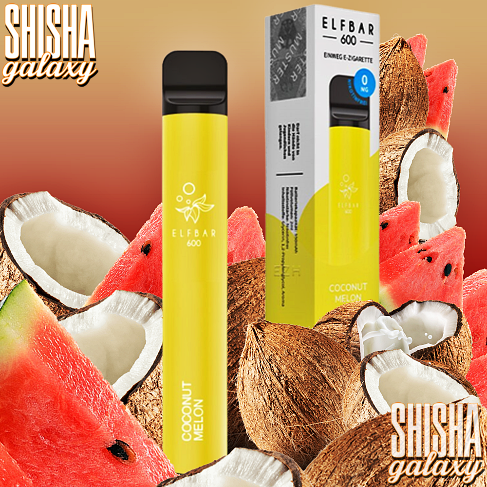 Elfbar Elfbar 600 - Coconut Melon - 600 Züge / Nikotinfrei - Einweg E-Zigarette Elfbar Elfbar 600 - Coconut Melon - 600 Züge / Nikotinfrei - Einweg E-Zigarette