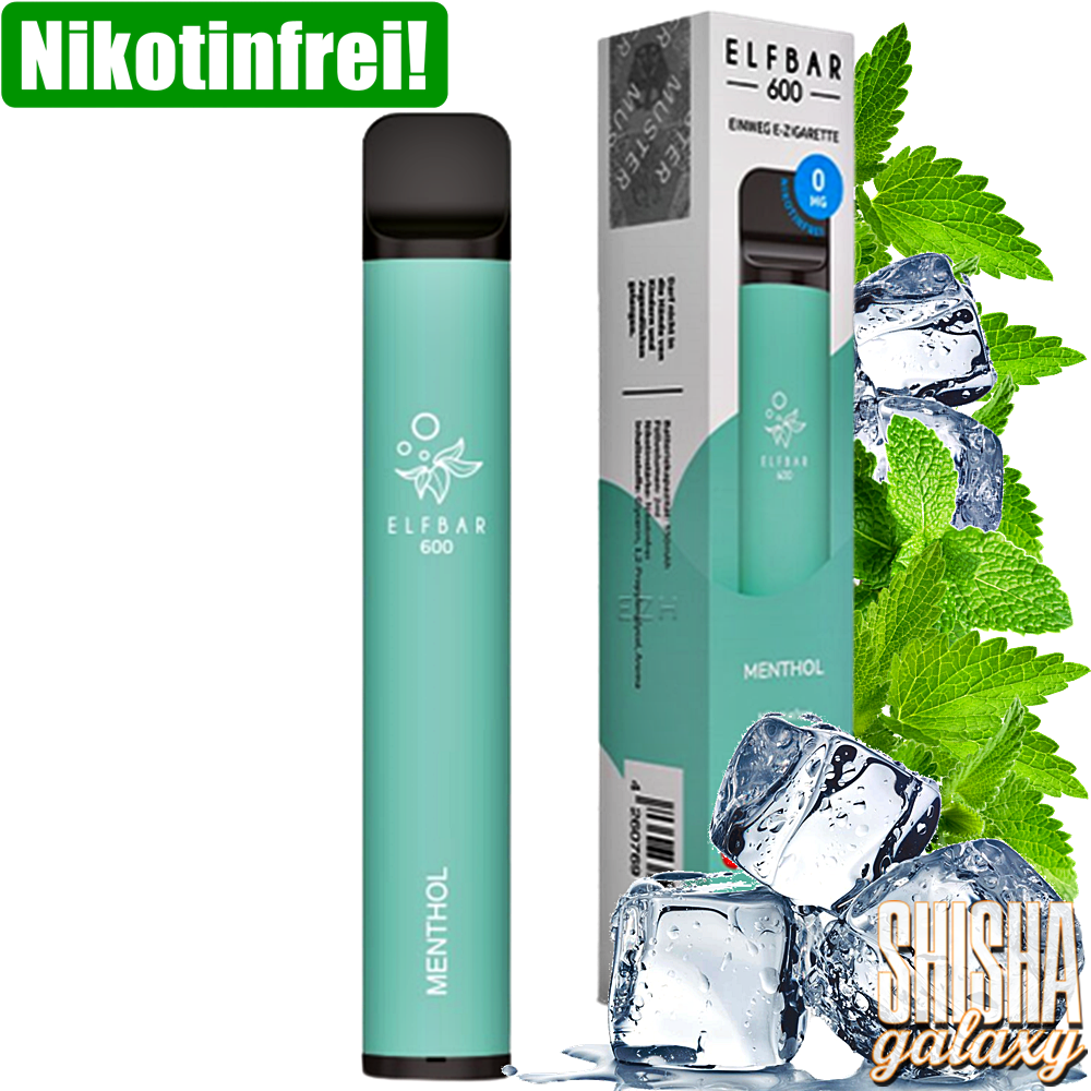 Elfbar Elfbar 600 - Menthol - 600 Züge / Nikotinfrei - Einweg E-Zigarette Elfbar Elfbar 600 - Menthol - 600 Züge / Nikotinfrei - Einweg E-Zigarette