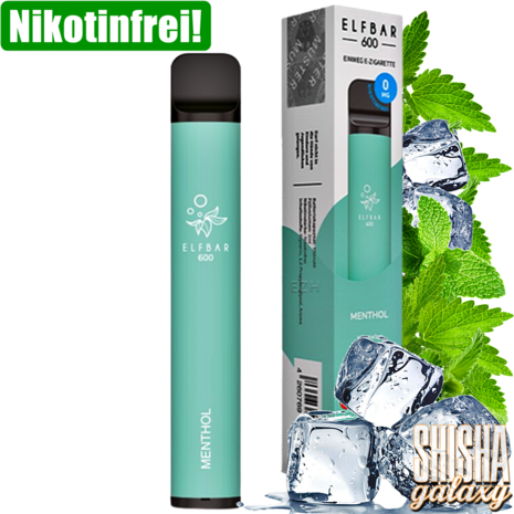 Elfbar Elfbar 600 - Menthol - 600 Züge / Nikotinfrei - Einweg E-Zigarette Elfbar Elfbar 600 - Menthol - 600 Züge / Nikotinfrei - Einweg E-Zigarette