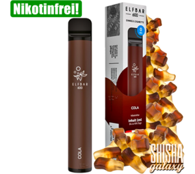Elfbar Cola - 600 Züge / Nikotinfrei Elfbar Cola - 600 Züge / Nikotinfrei