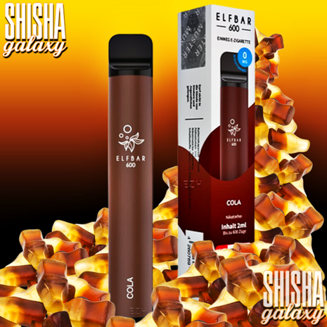Elfbar Elfbar 600 - Cola - 600 Züge / Nikotinfrei - Einweg E-Zigarette Elfbar Elfbar 600 - Cola - 600 Züge / Nikotinfrei - Einweg E-Zigarette