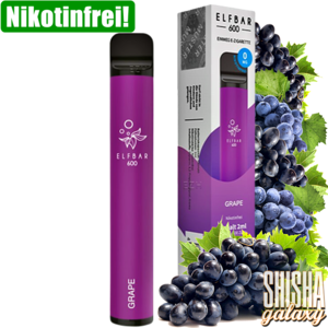 Elfbar Grape - 600 Züge / Nikotinfrei Elfbar Grape - 600 Züge / Nikotinfrei