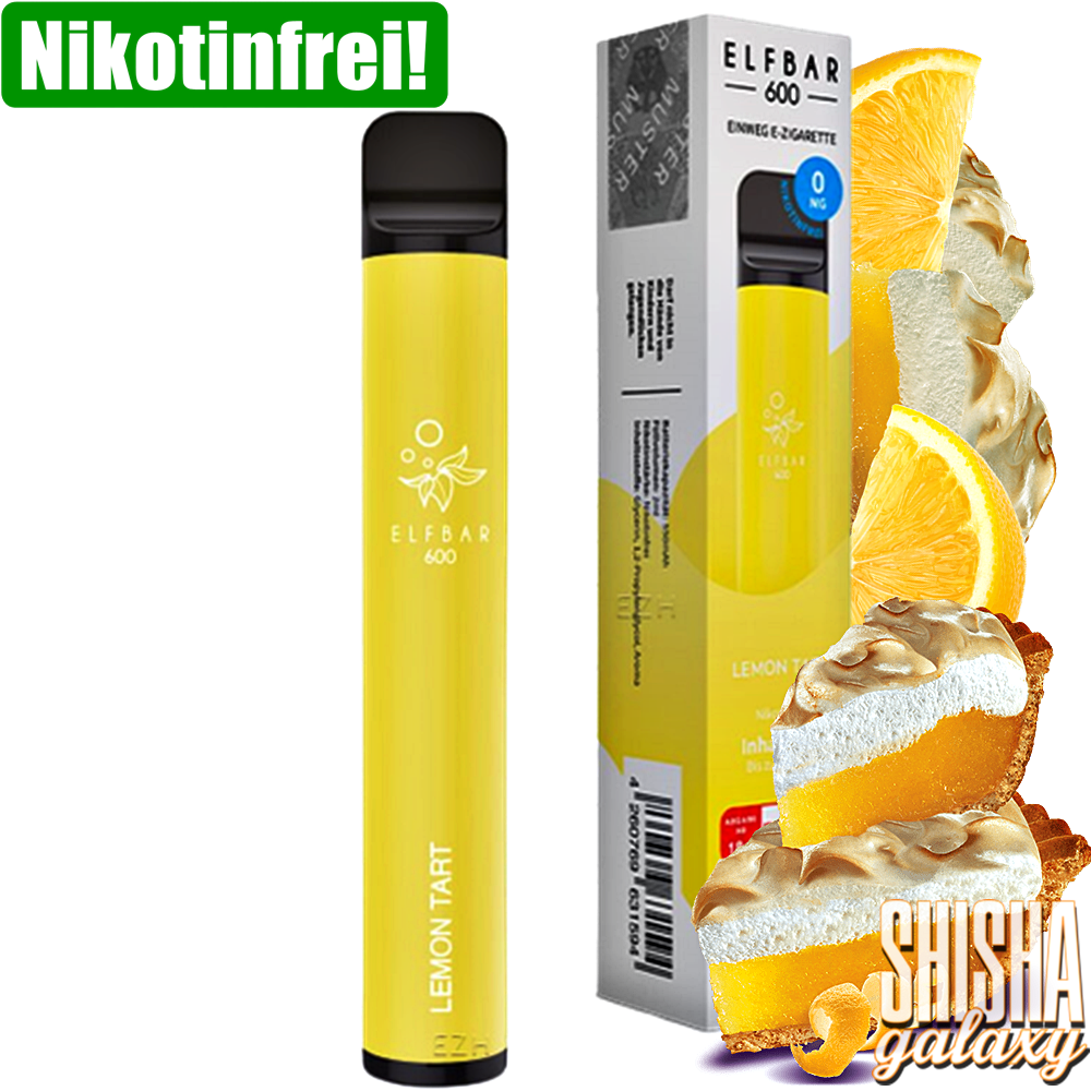 Elfbar Elfbar 600 - Lemon Tart - 600 Züge / Nikotinfrei - Einweg E-Zigarette Elfbar Elfbar 600 - Lemon Tart - 600 Züge / Nikotinfrei - Einweg E-Zigarette