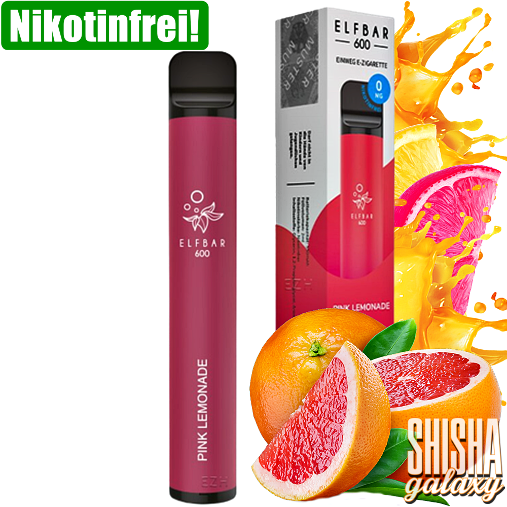 Elfbar Elfbar 600 - Pink Lemonade - 600 Züge / Nikotinfrei - Einweg E-Zigarette Elfbar Elfbar 600 - Pink Lemonade - 600 Züge / Nikotinfrei - Einweg E-Zigarette