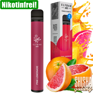 Elfbar Pink Lemonade - 600 Züge / Nikotinfrei Elfbar Pink Lemonade - 600 Züge / Nikotinfrei