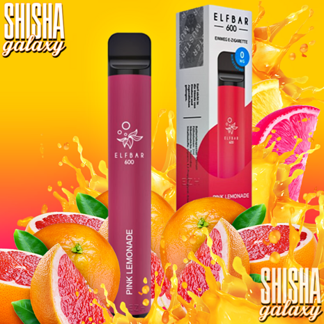 Elfbar Elfbar 600 - Pink Lemonade - 600 Züge / Nikotinfrei - Einweg E-Zigarette Elfbar Elfbar 600 - Pink Lemonade - 600 Züge / Nikotinfrei - Einweg E-Zigarette