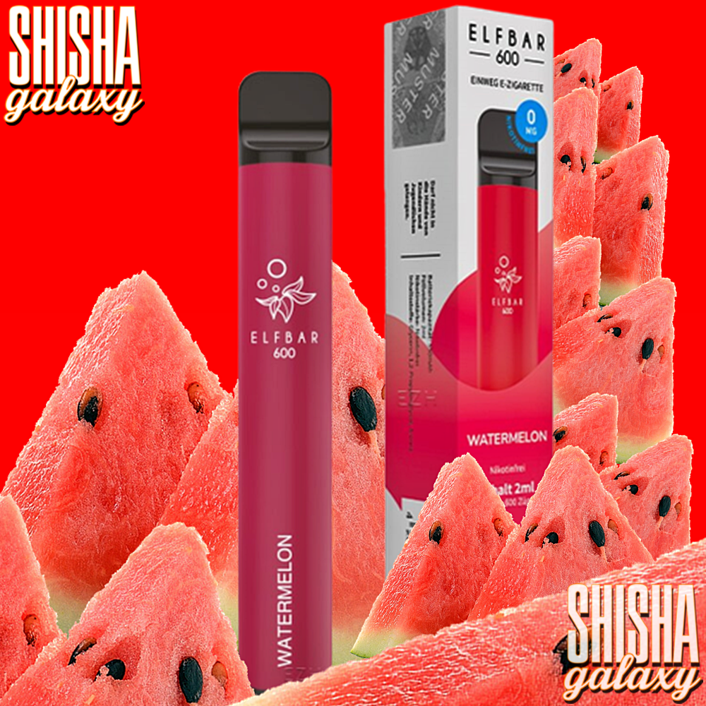 Elfbar Elfbar 600 - Watermelon - 600 Züge / Nikotinfrei - Einweg E-Zigarette