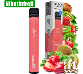 Elfbar Strawberry Kiwi - 600 Züge / Nikotinfrei Elfbar Strawberry Kiwi - 600 Züge / Nikotinfrei
