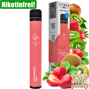 Elfbar Strawberry Kiwi - 600 Züge / Nikotinfrei Elfbar Strawberry Kiwi - 600 Züge / Nikotinfrei