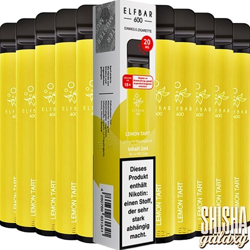 Elf Bar Lemon Tart - 10er Packung / Display - 600 Züge / Nikotin 20 mg