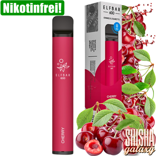 Elf Bar Elf Bar - Cherry - 10er Packung / Display (Sparset) - Einweg E-Shisha - 600 Züge / Nikotinfrei