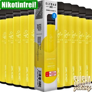 Elf Bar Lemon Tart - 10er Packung / Display - 600 Züge / Nikotinfrei