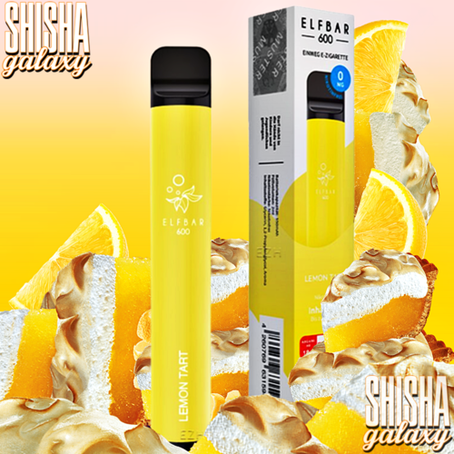 Elf Bar Elf Bar - Lemon Tart - 10er Packung / Display (Sparset) - Einweg E-Shisha - 600 Züge / Nikotinfrei