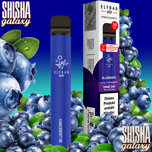 Elf Bar Elf Bar - Blueberry - 20er Packung / Display (Sparset) - Einweg E-Shisha - 600 Züge / Nikotin 20 mg