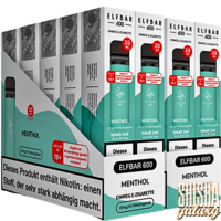 Menthol - 20er Packung / Display - 600 Züge / Nikotin 20 mg