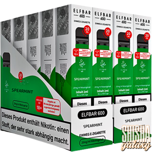 Elf Bar Spearmint - 20er Packung / Display - 600 Züge / Nikotin 20 mg