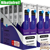 Blueberry - 20er Packung / Display - 600 Züge / Nikotinfrei