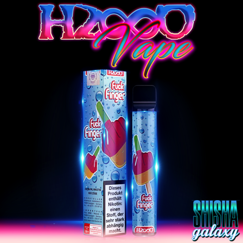 Hasso Hasso Vape by KC Rebell - Fuck Finger - 10er Packung / Display (Sparset) - Einweg E-Shisha - 600 Züge / Nikotin 20 mg