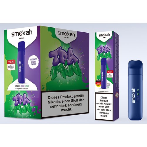 Smokah Smokah - Glamee Mini - Tramin - Einweg E-Shisha - 700 Züge / Nikotin 20 mg