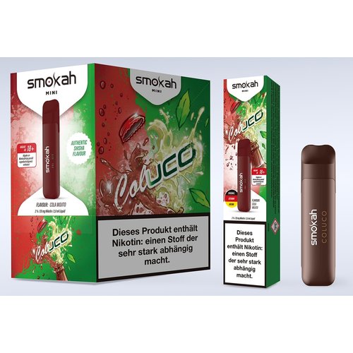 Smokah Smokah Vape - Glamee Mini - Coluco - 10er Packung / Display (Sparset) - Einweg E-Shisha - 700 Züge / Nikotin 20 mg