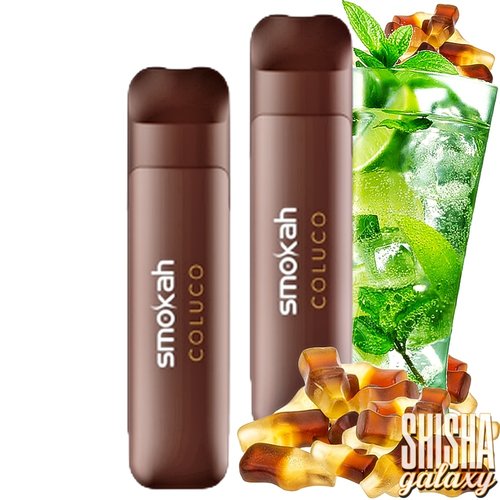 Smokah Smokah Vape - Glamee Mini - Coluco - 10er Packung / Display (Sparset) - Einweg E-Shisha - 700 Züge / Nikotin 20 mg