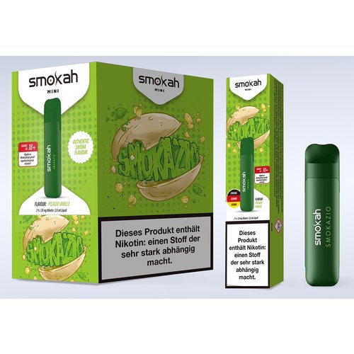 Smokah Smokah Vape - Glamee Mini - Smokazio - 10er Packung / Display (Sparset) - Einweg E-Shisha - 700 Züge / Nikotin 20 mg